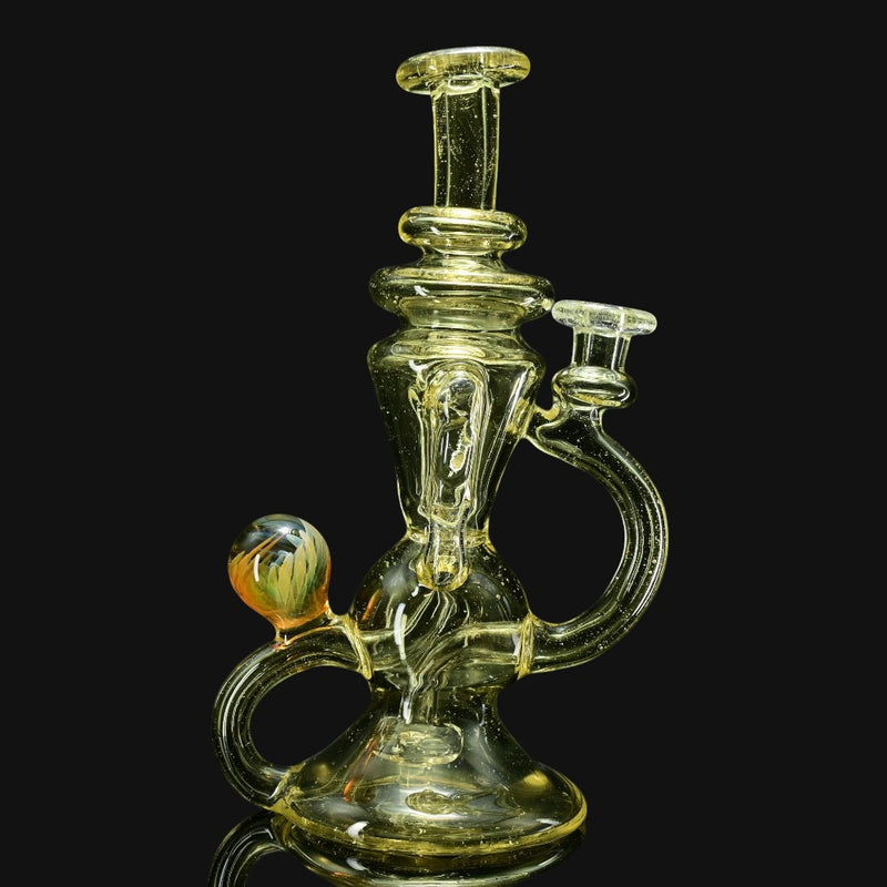 710 Pipes Smoke Shop Wiscokid Klein Recycler dab rig in Serum CFL glass with a 10mm joint.