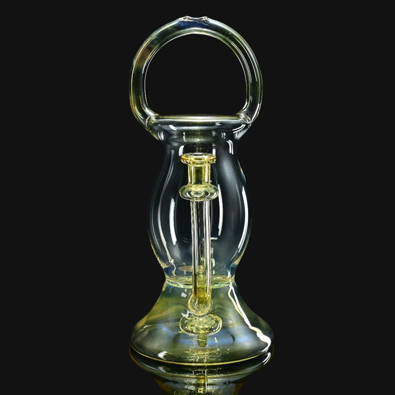 710 Pipes Smoke Shop 10-inch Wiscokid lantern glass dab rig with a 10mm joint and unique lantern-shaped design.