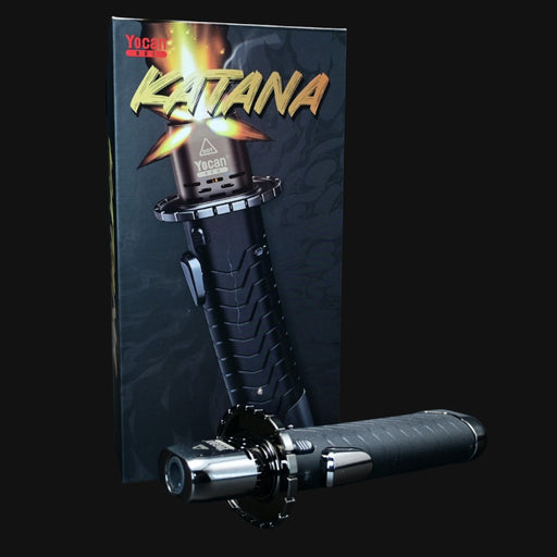 710 Pipes Smoke Shop YoCan Katana Torch featuring a sleek black ergonomic design with adjustable flame control