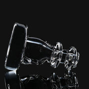 ZHS Clear Peak Joystick Cap for Puffco Peak Pro by 710 Pipes Smoke Shop, featuring a transparent glass design.