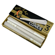 710 Pipes Smoke Shop Zig-Zag king size ultra-thin pre-rolled cones in a 3-pack box with filter tips