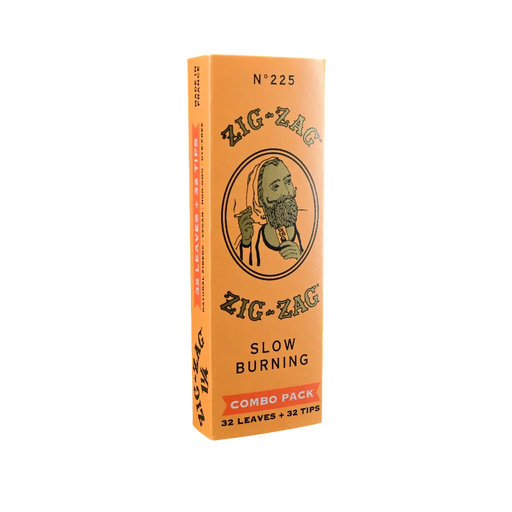 710 Pipes Smoke Shop Zig Zag French Orange combo pack featuring 32 slow-burning rolling papers and 32 filter tips.