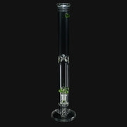 710 Pipes Smoke Shop Zombie Hand straight stemline to puck glass water pipe in absinthe green