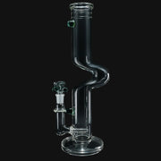 710 Pipes Smoke Shop Zombie Hand Stemline glass water pipe with a unique bent neck design and clear glass finish.