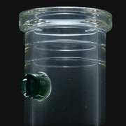 Clear glass Zombie Hand Stemline with Drop by 710 Pipes Smoke Shop featuring a dark green glass accent detail.