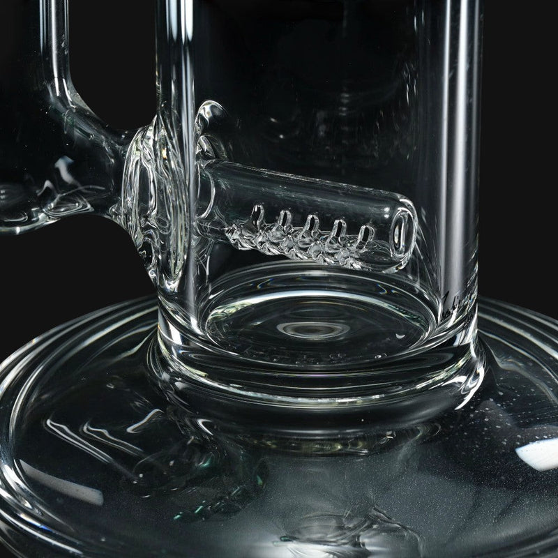 Clear glass Zombie Hand stemline percolator on a Nemo water pipe from 710 Pipes Smoke Shop
