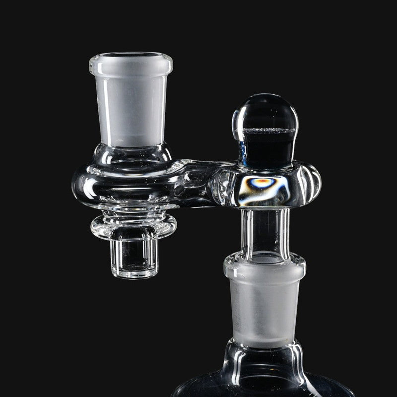 710 Pipes Smoke Shop Zombie Hand Step Up glass adapter with 14mm male to 14mm female joints and dichroic glass accent.