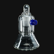 710 Pipes Smoke Shop Zombie Hands 18mm clear glass dry catcher with blue accent knob for water pipe accessories