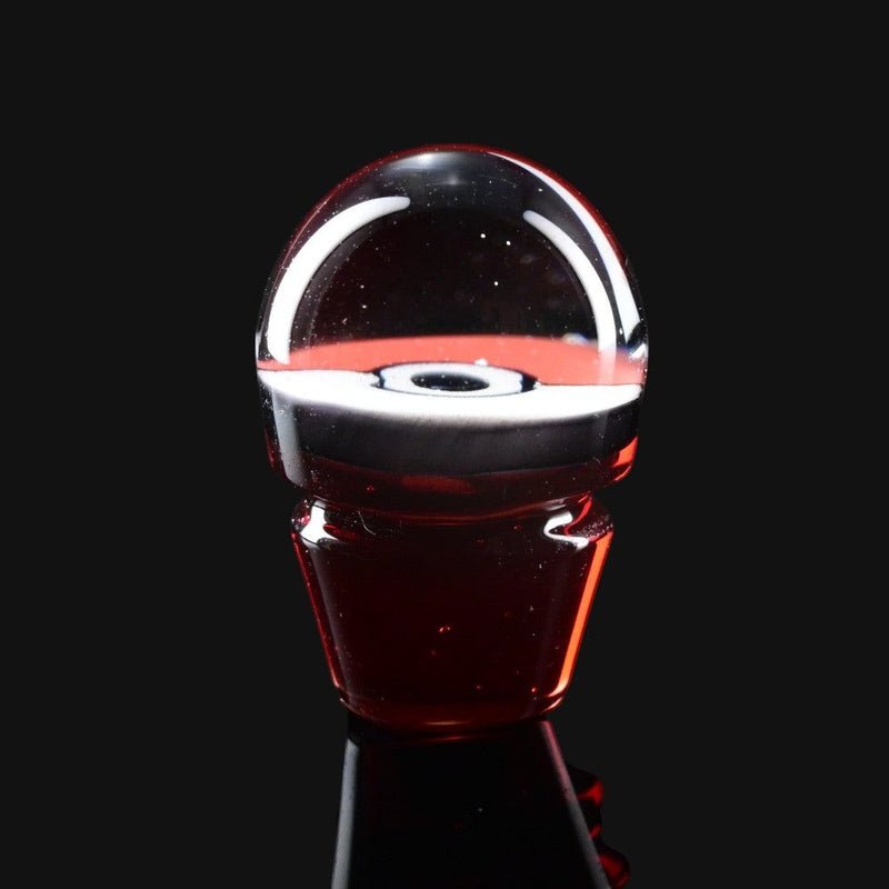 710 Pipes Smoke Shop Zombie Hands Studios Peak Pro Millie Cap with red glass and pokeball-inspired design