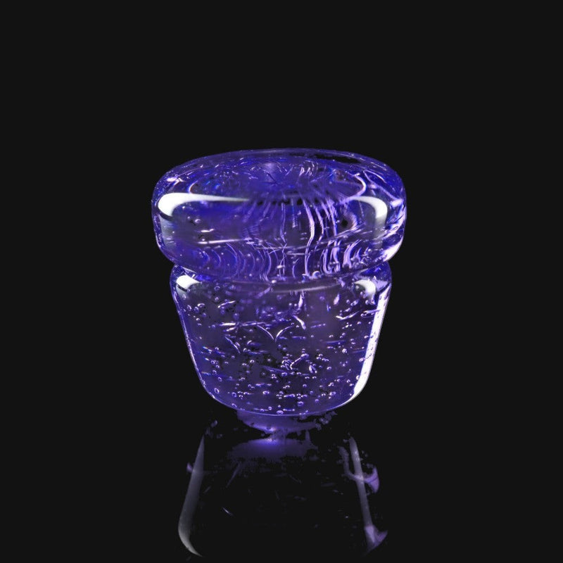 710 Pipes Smoke Shop purple glass Peak Pro oculus cap by Zombie Hand Studios