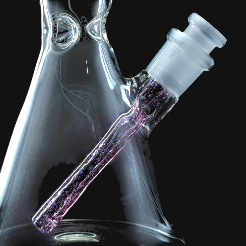 Spaceman Glass Gold Ruby Cropal Downstem