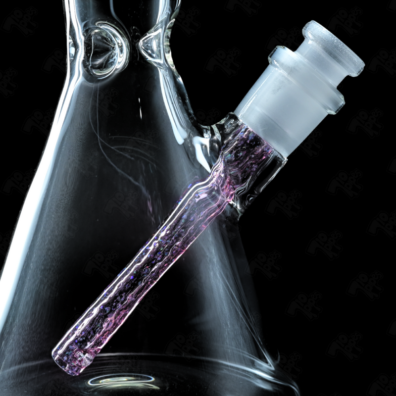 Spaceman Glass Gold Ruby Cropal Downstem