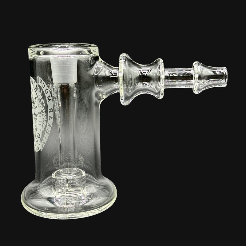 710 Pipes Smoke Shop Bear Mountain Studios clear glass 14mm Terp Hammer dab rig with matching bubble cap