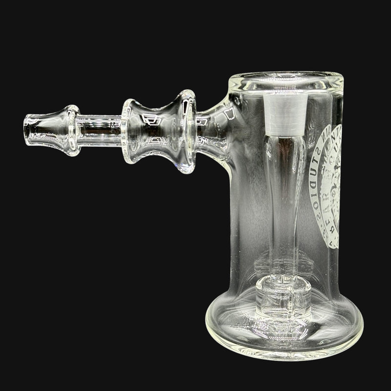 710 Pipes Smoke Shop Bear Mountain Studios Terp Hammer 14mm clear glass dab rig with matching bubble cap