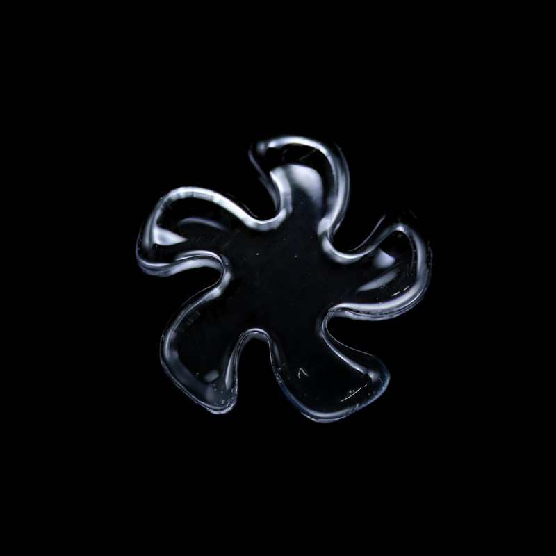 Black Market Glass Quartz Flake - 12mm/5 Blades