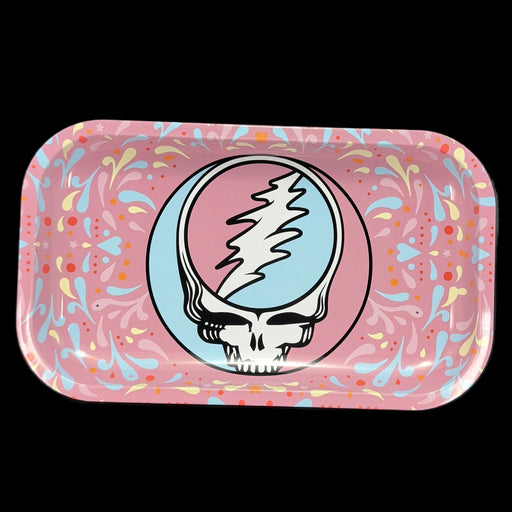 Blazy Susan x Grateful Dead Metal Rolling Tray - Pink & Blue