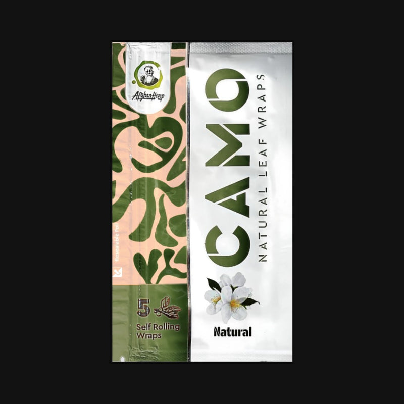 camo tobacco wraps Blueberry Camo Natural Leaf Wraps