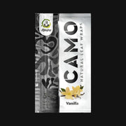 710 Pipes Smoke Shop Camo Vanilla natural leaf wraps, tobacco-free chamomile and mate blunt wraps in a 5-pack.
