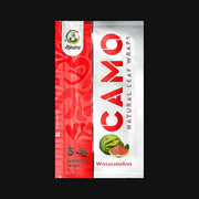 710 Pipes Smoke Shop Camo Watermelon natural leaf wraps made from chamomile and mate, tobacco-free, 5-pack.