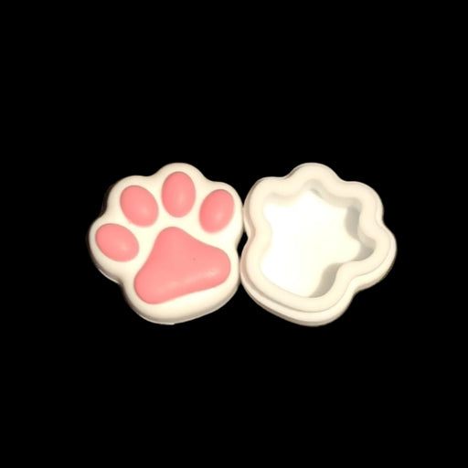 Cat Paw Silicone Container - White