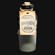 710 Pipes Smoke Shop Cody Wade camo glass moonshine bottle rig with cork stopper and vintage-style hooch label