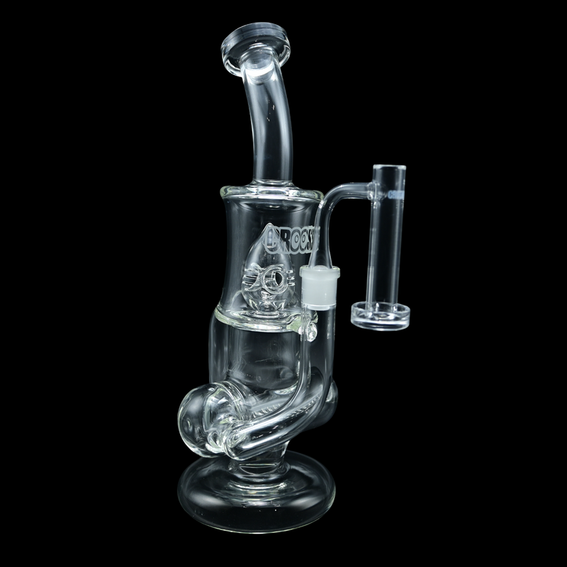 Crooks Clear 12" Inline 2 Chamber Water Pipe