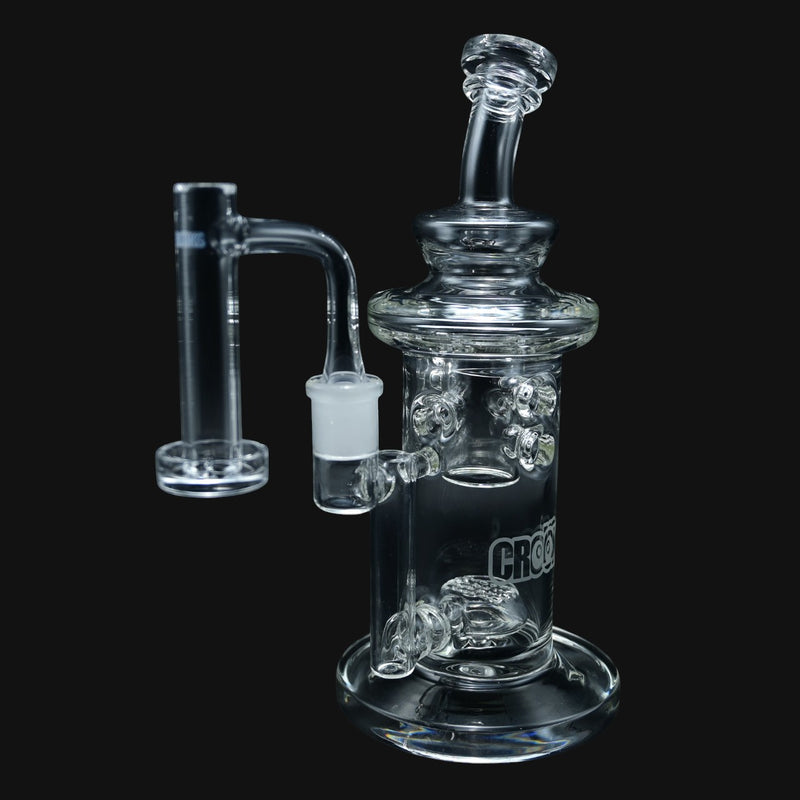 Crooks Clear 12" Moon Crater Water Pipe