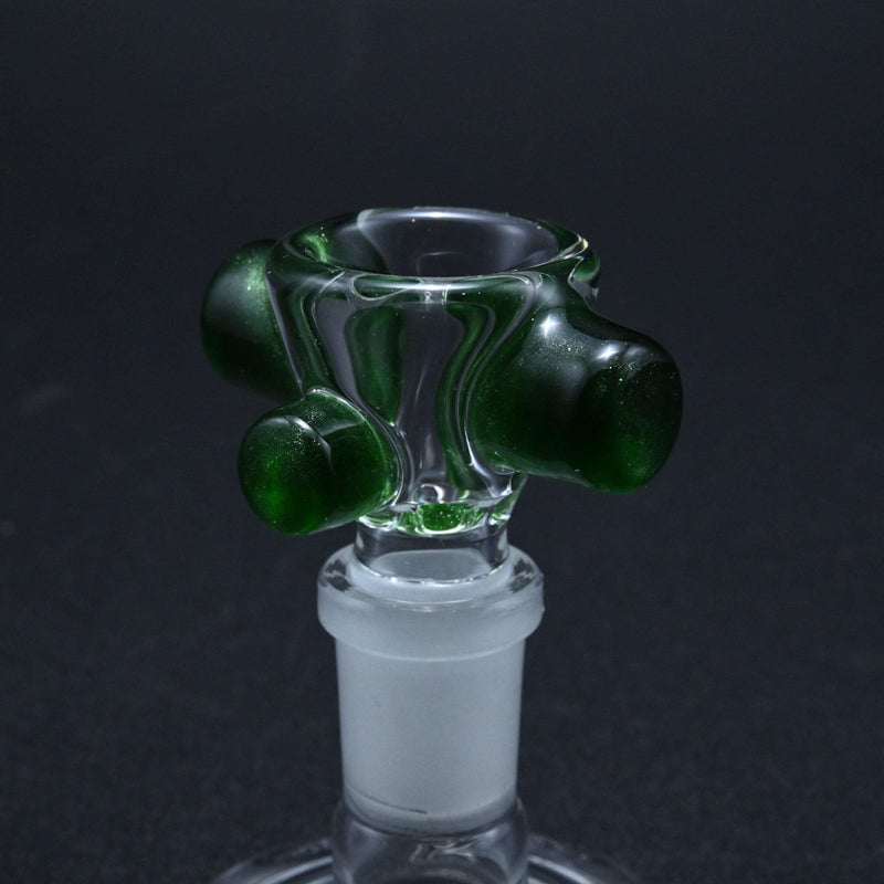 Zombie Hand 18mm Bowl w/ Color Accents - Green Stardust