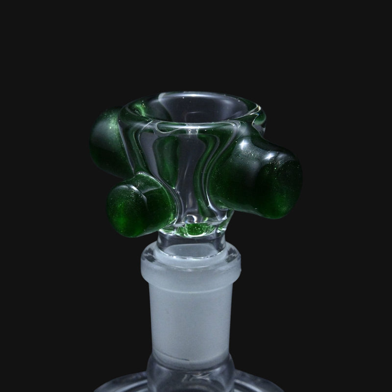 Zombie Hand 18mm Bowl w/ Color Accents - Green Stardust