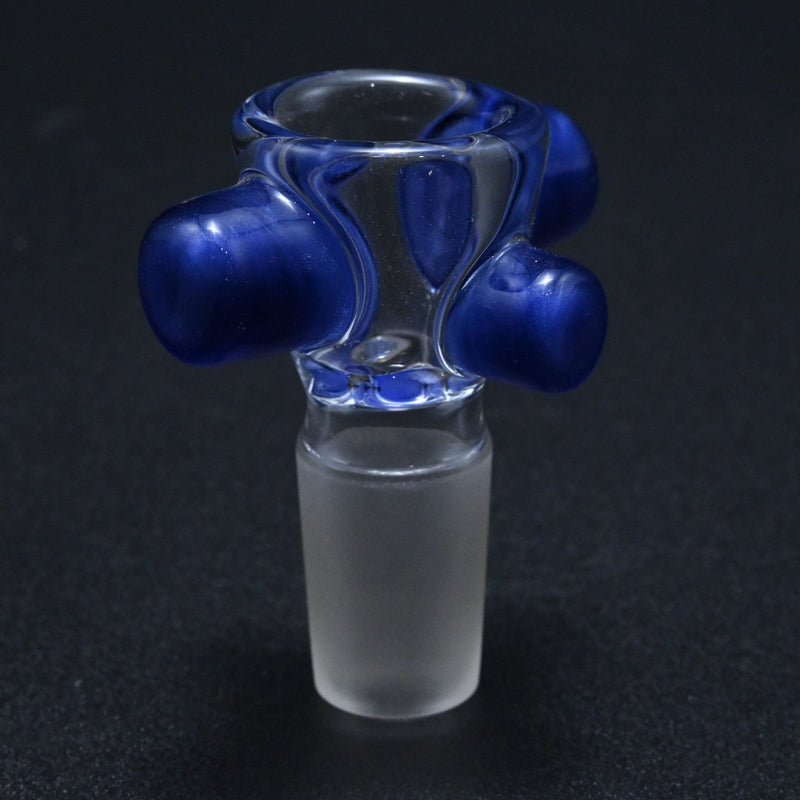 Zombie Hand 18mm Bowl w/ Color Accents - Blue Satin