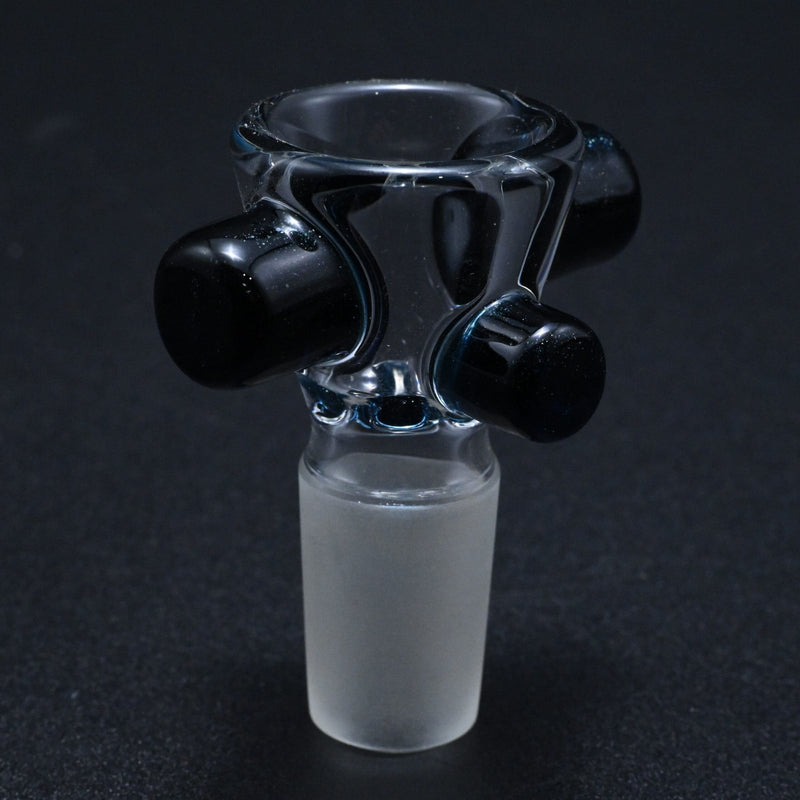 Zombie Hand 18mm Bowl w/ Color Accents - Heavy Blue Stardust
