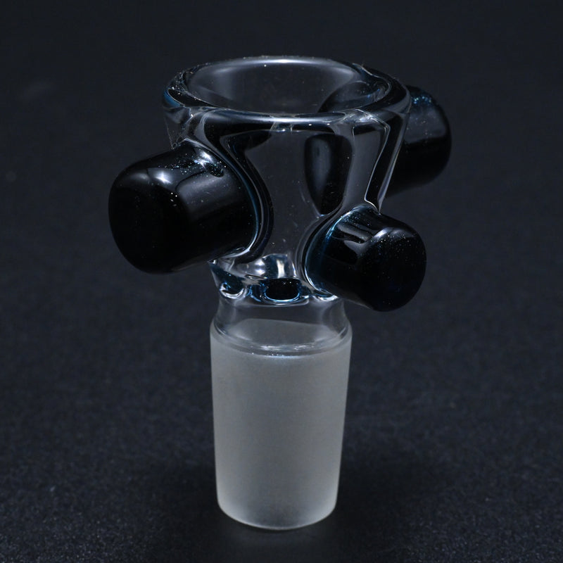 Zombie Hand 18mm Bowl w/ Color Accents - Heavy Blue Stardust