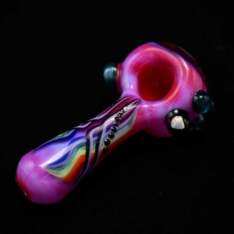 Blossom Pinstripe Spoon - Neo-Opal/Poppy