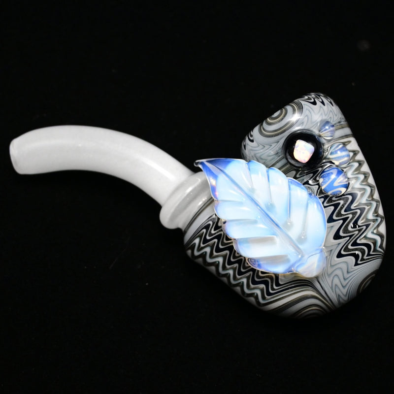 Blossom Leaf Sherlock - White Satin Blizzard
