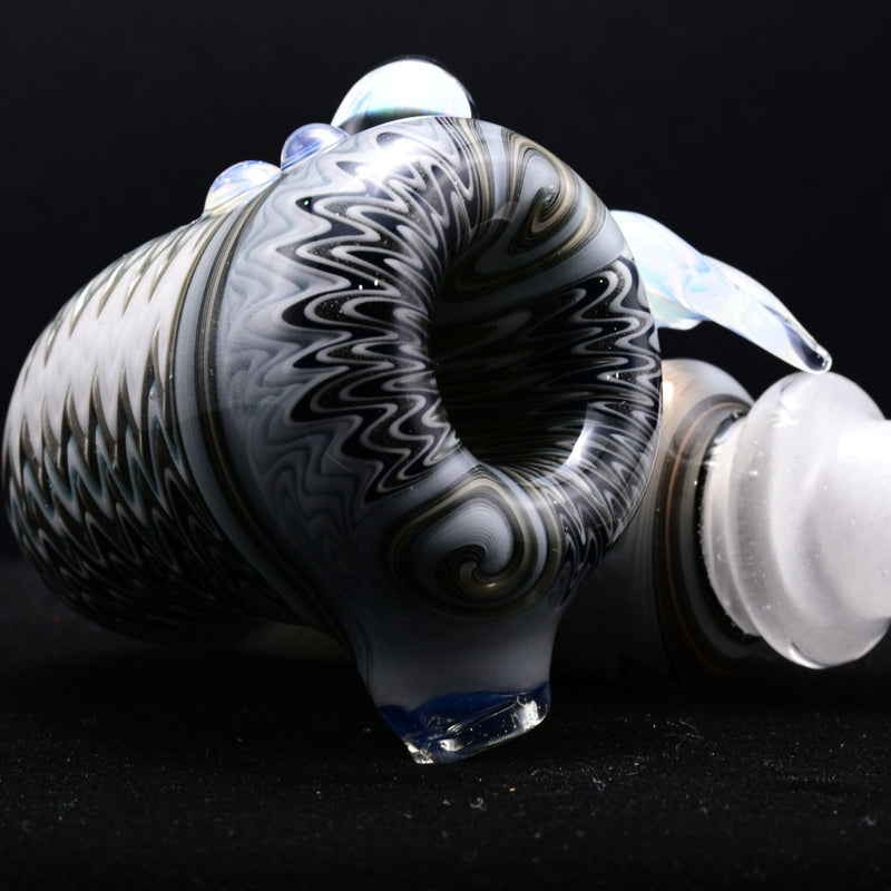 Blossom Leaf Sherlock - White Satin Blizzard