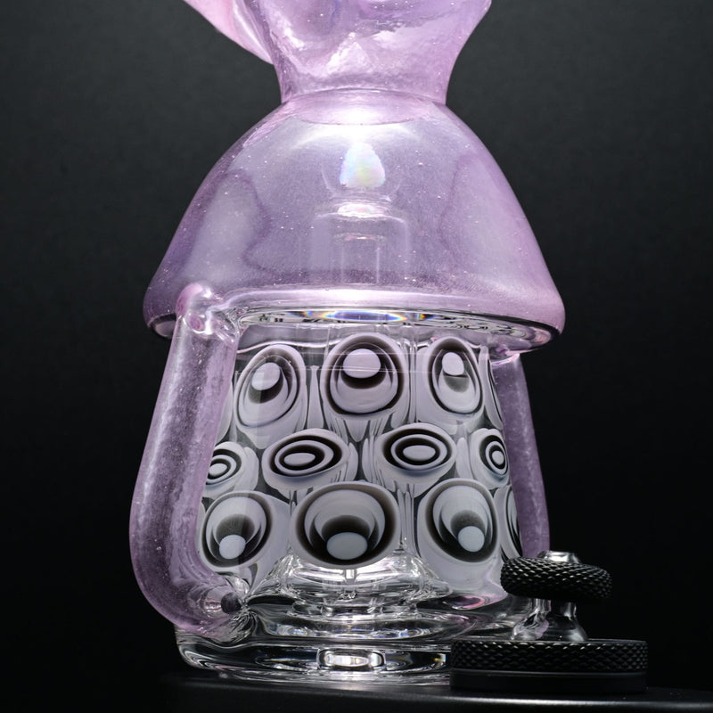 R.L. Dots x Kadabra Mushroom Switch 2 Top - Rose Quartz/Icy White Satin