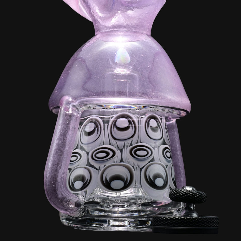 R.L. Dots x Kadabra Mushroom Switch 2 Top - Rose Quartz/Icy White Satin
