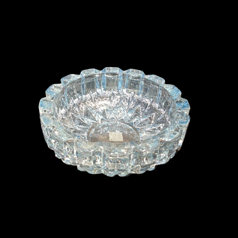 Exquisite Faceted Glass Ashtray