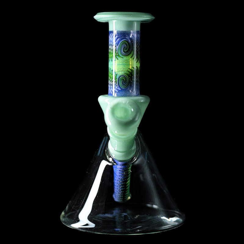 Fogz Glass Wig Wag Beaker (Green)