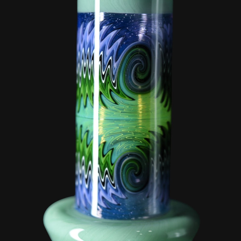 Fogz Glass Wig Wag Beaker (Green)