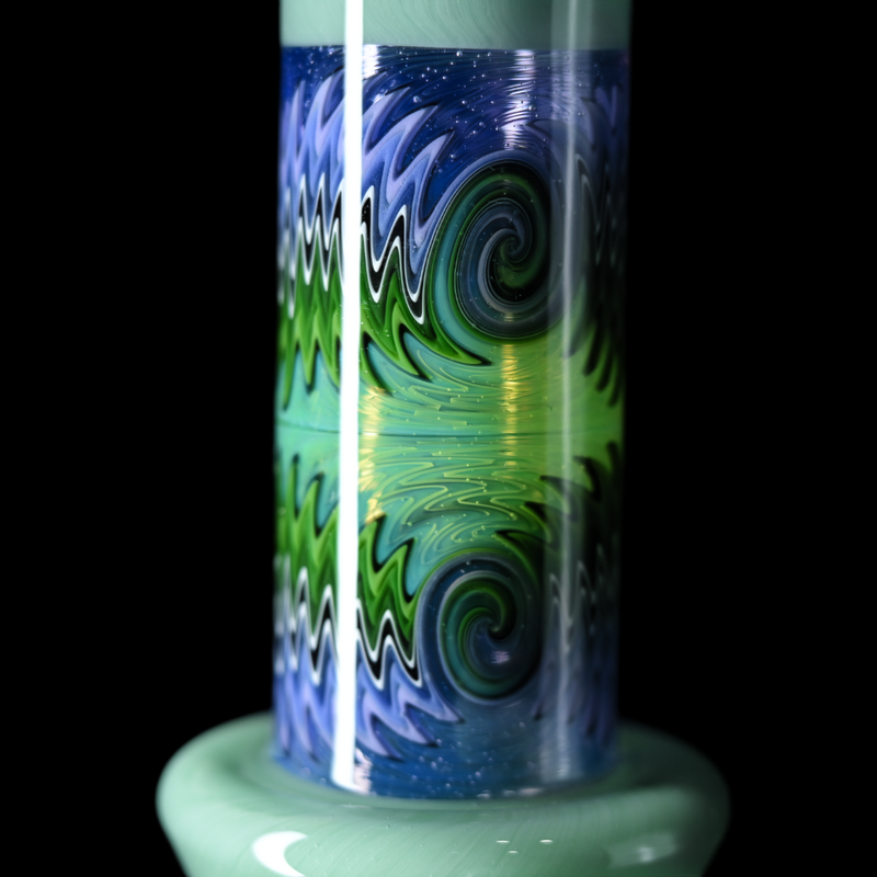 Fogz Glass Wig Wag Beaker (Green)