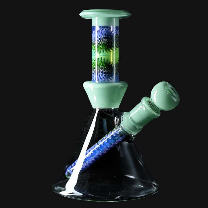 Fogz Glass Wig Wag Beaker (Green)