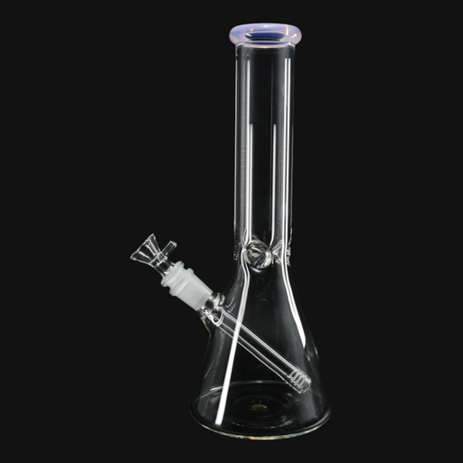 Footlong Beaker Water Pipe 12" side view of bong