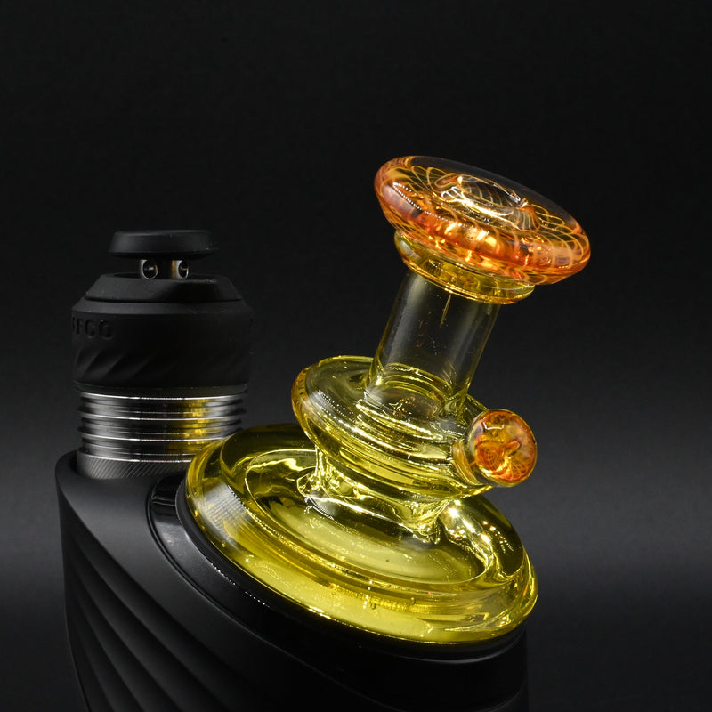 Gatez Glass Single Color Dry Peak Top - Yellow Opal