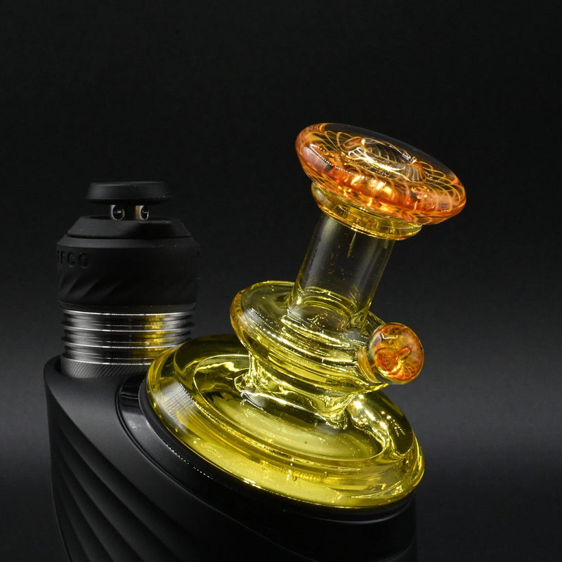 Gatez Glass Single Color Dry Peak Top - Yellow Opal