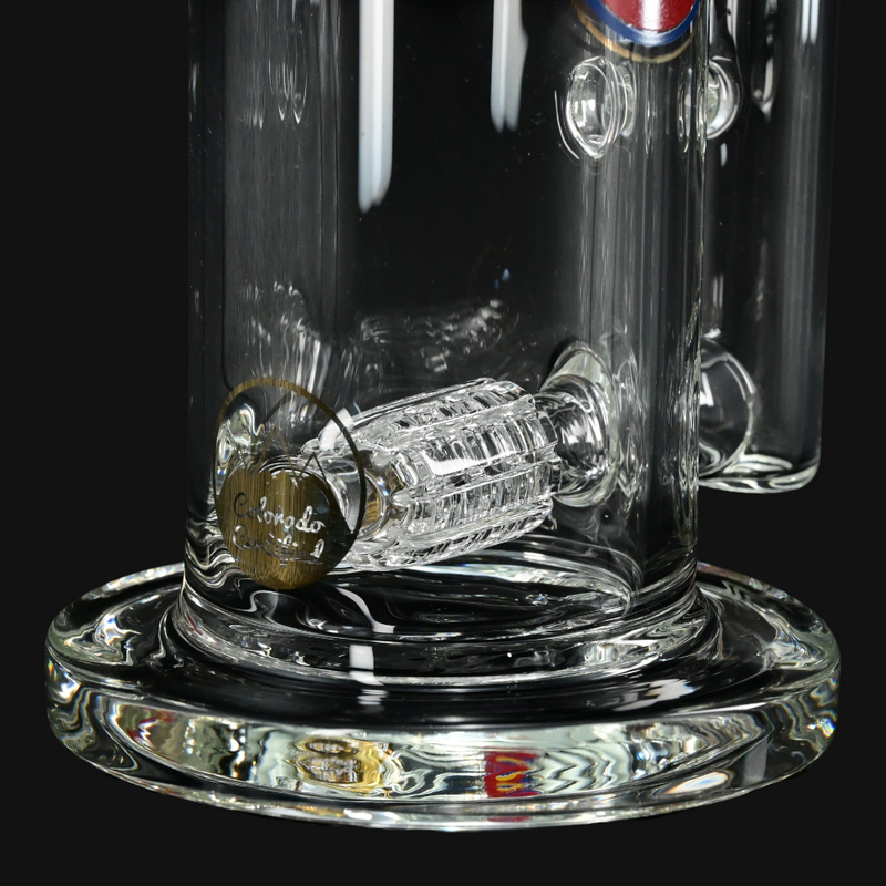 Glass Lab 303 8" Compact Scientific Percolator Rig - Grid