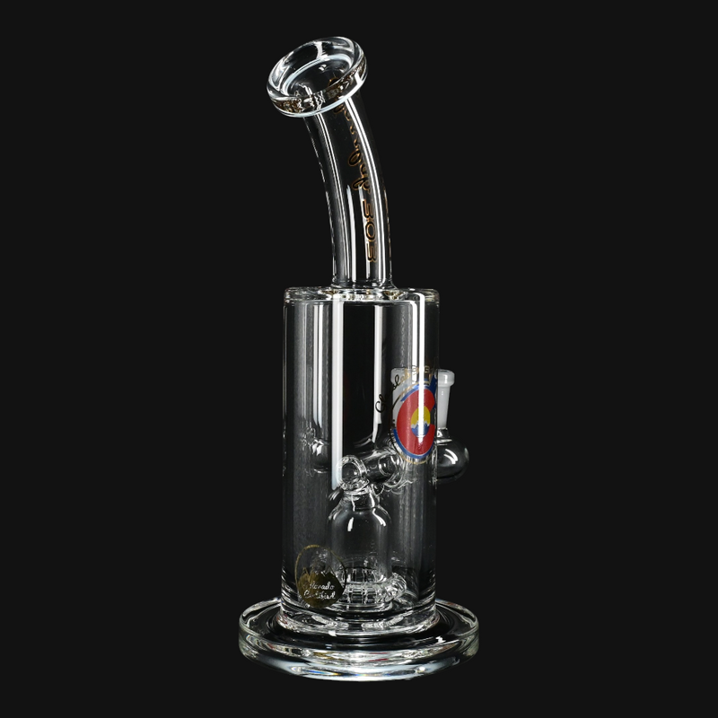 Glass Lab 303 8" Compact Scientific Percolator Rig - Showerhead