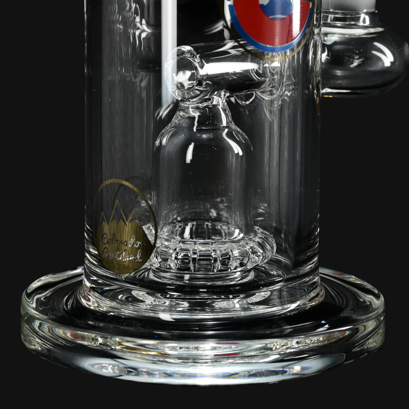 Glass Lab 303 8" Compact Scientific Percolator Rig - Showerhead