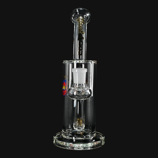 Glass Lab 303 8" Compact Scientific Percolator Rig - 3 Hole front view