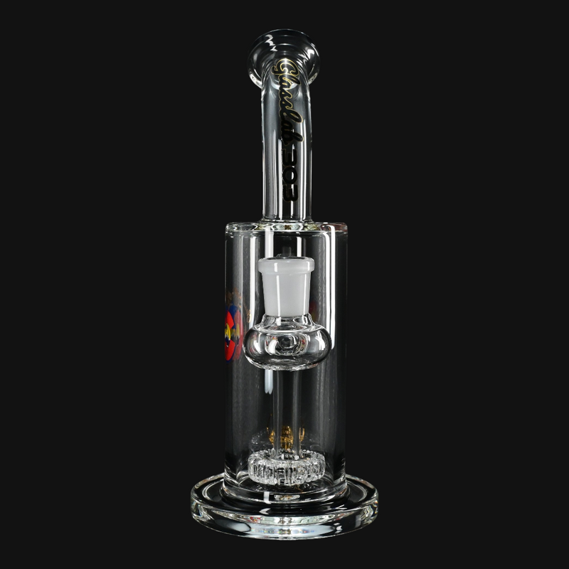 Glass Lab 303 8" Compact Scientific Percolator Rig - Cir front view